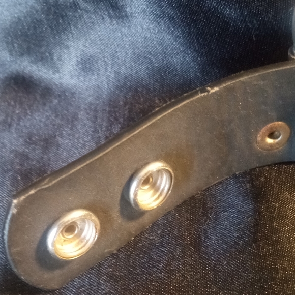 Vintage Black Leather Bracelet with Silver Bullets - Picture 9 of 15